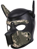 Puppy Play Dog Mask - Camuflaje